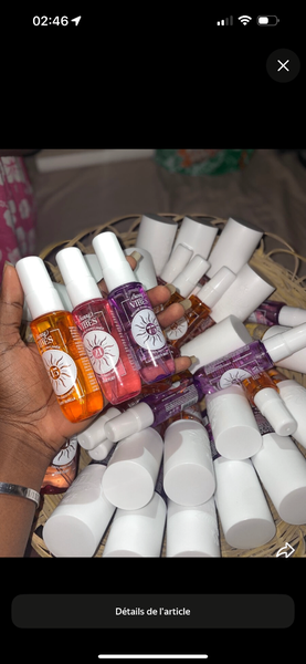 Sprays parfumés le lot de 3