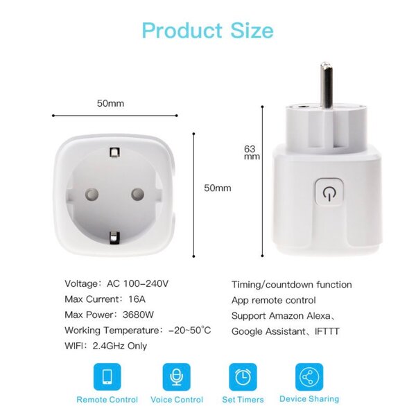 Prise Connectée WiFi 16A
