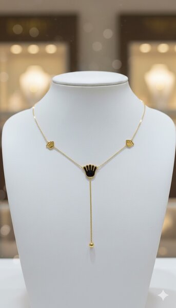 Collier pendentif élégant or