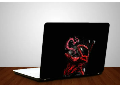 Dead Pool Carnage Laptop Back Skin Sticker-Laptop Back Skin-Laptop Skin Vinyl Sticker Decal, 13 13.3 14.6 15 15.4 15.6 inch Laptop Skin Sticker Cover For All Laptops