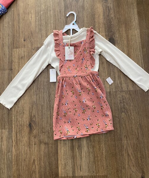 Robe Fille à Motif Fleuri