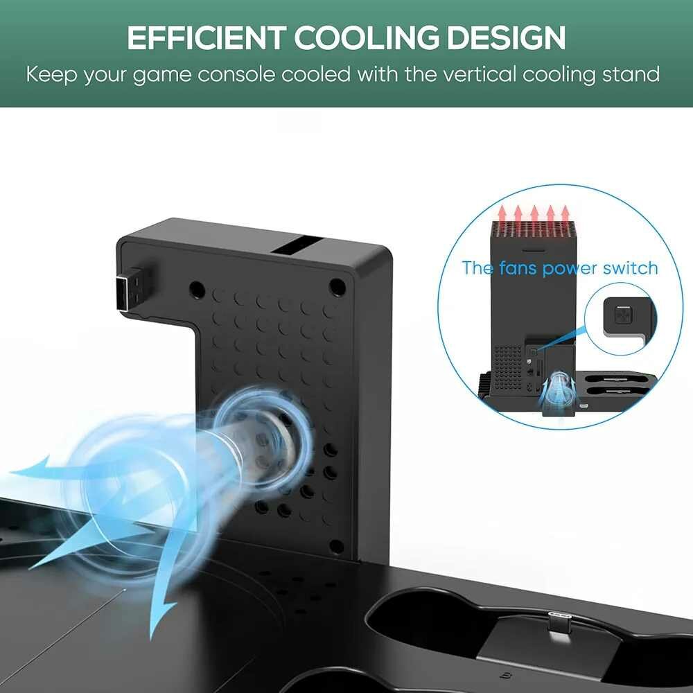 Refroidisseur xbox série x avec station de charge 5en1