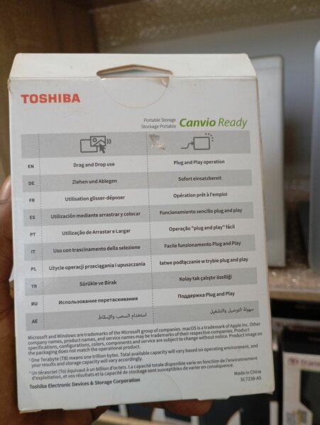 Toshiba External Hard Disk Drive 2TB