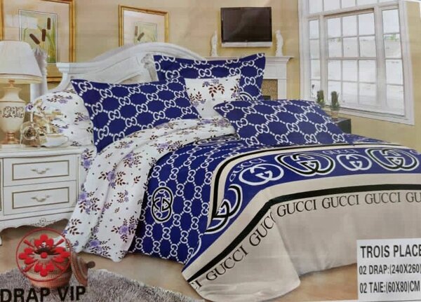 Parure de lit design luxe 3 places