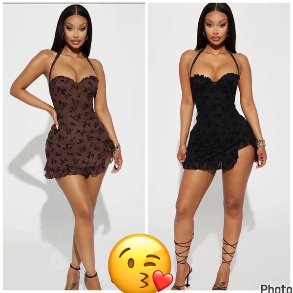 Robe Mini Sexy Dentelle