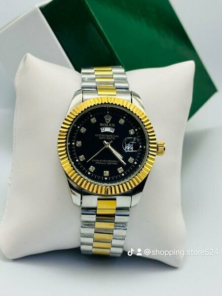 Rolex noir deux tons homme