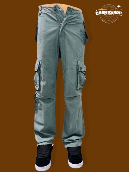 Pantalon cargo vert homme