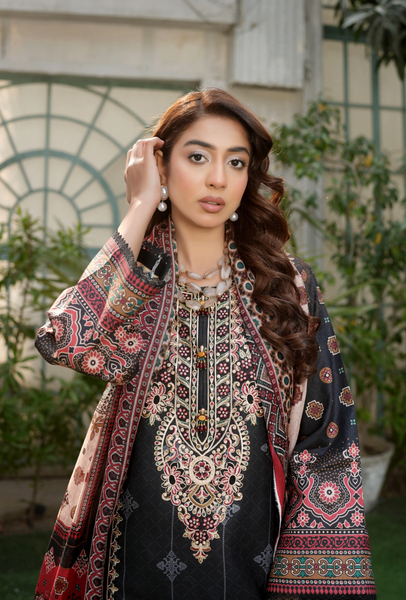 3Piece Cotton Embroidered suit
