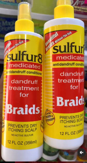 Sulfur 8 medicated dandruff treatment for braids