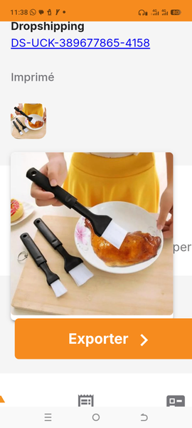 Pinceau de cuisine en silicone