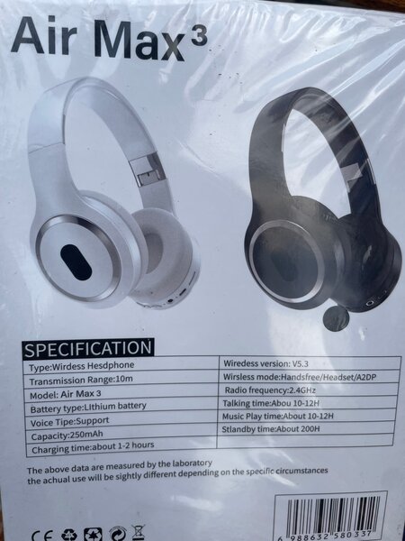 Casque Bluetooth Air Max 3