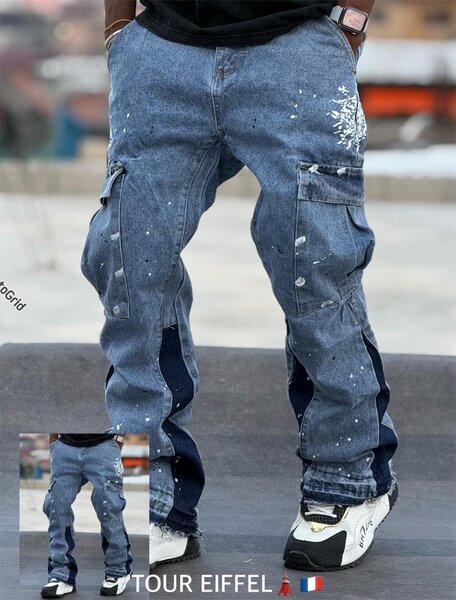 Jean cargo homme moderne
