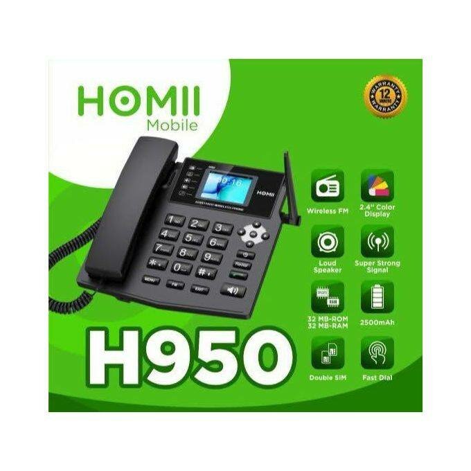 Téléphone Fixe 2Sim Homii H950