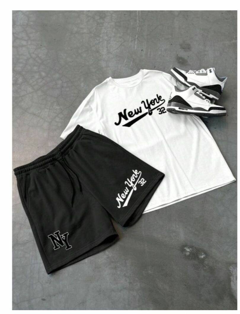 Ensemble t-shirt et short pour homme New York