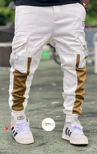 Pantalon cargo sport blanc
