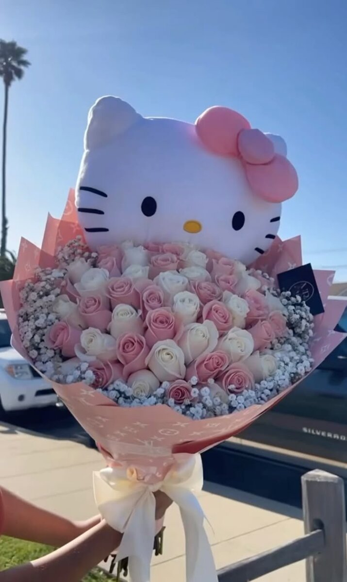 Bouquet avec roses éternelles