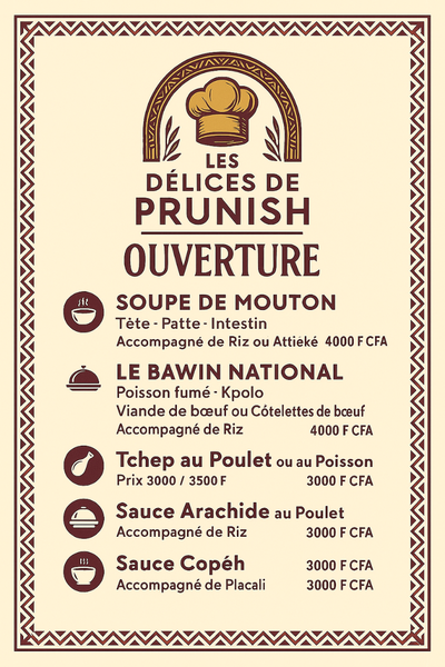 Menu du Jour Bawin National