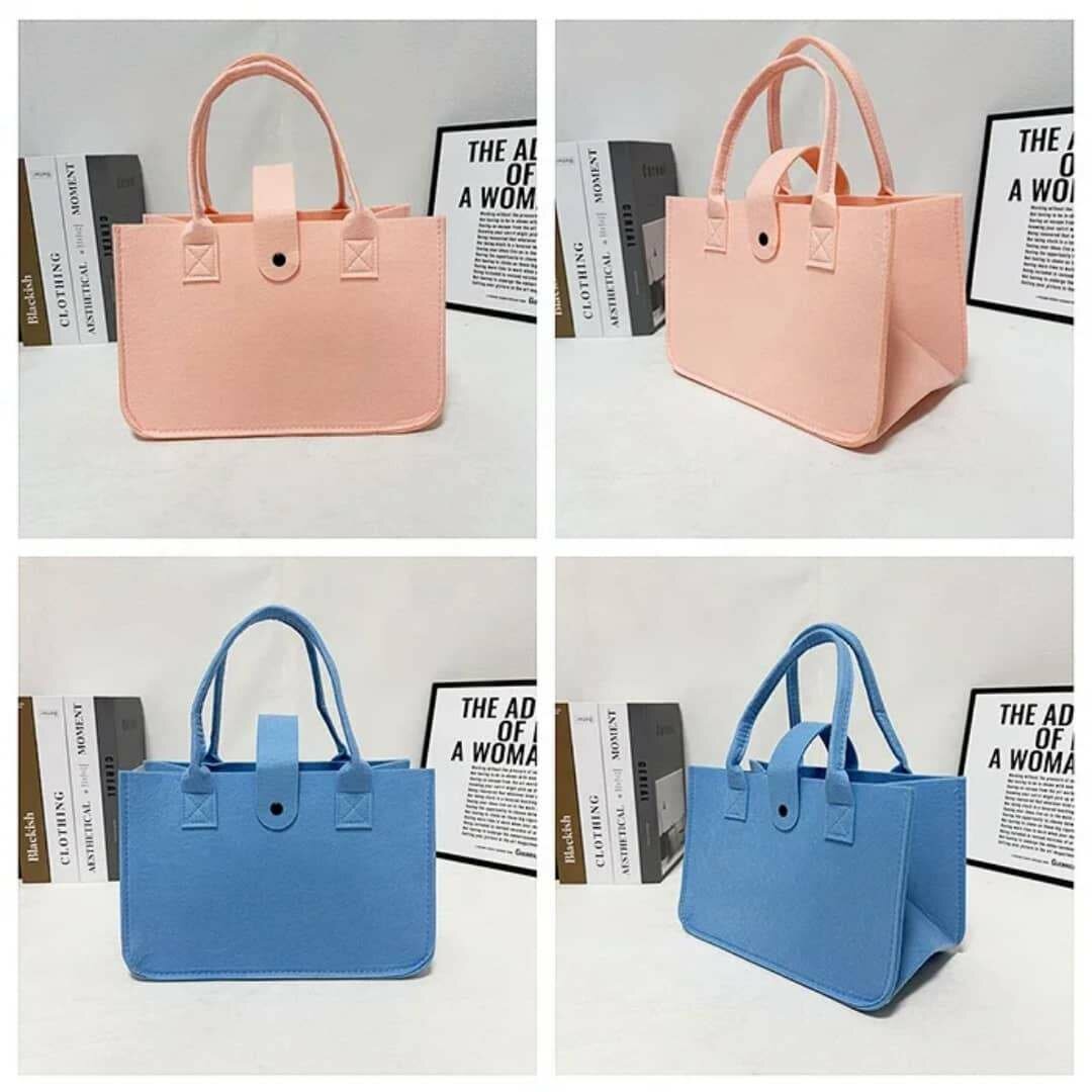 Sac à main en feutre coloré