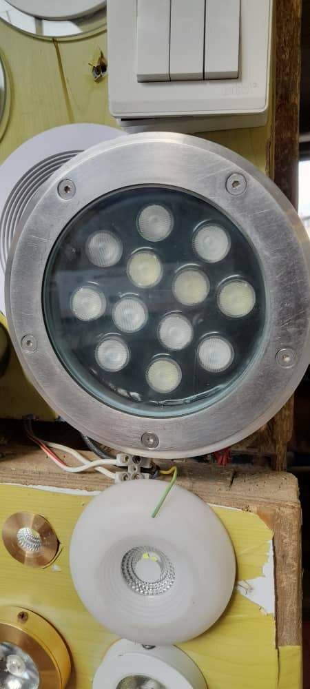 Floor light,  RGB and white colour, available