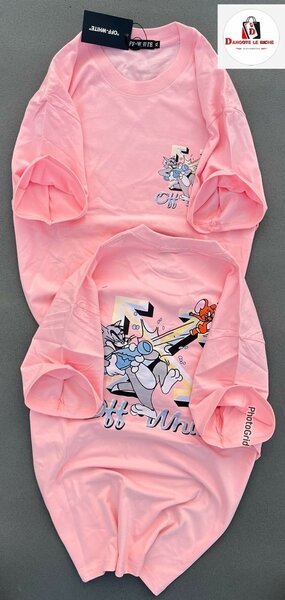 T-shirt rose Tom et Jerry