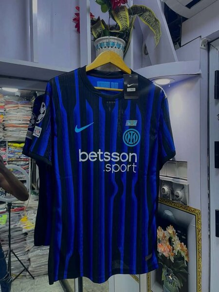 Maillot Bleu-Rayé Homme Football