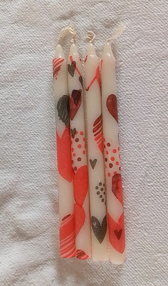 Bougies décoratives (Coeurs)