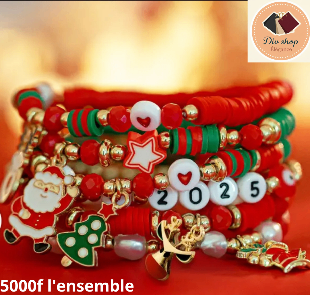 Bracelets de perles colorés