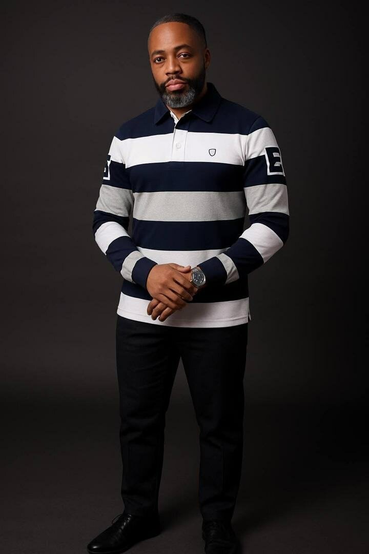 Polo rayé homme élégant