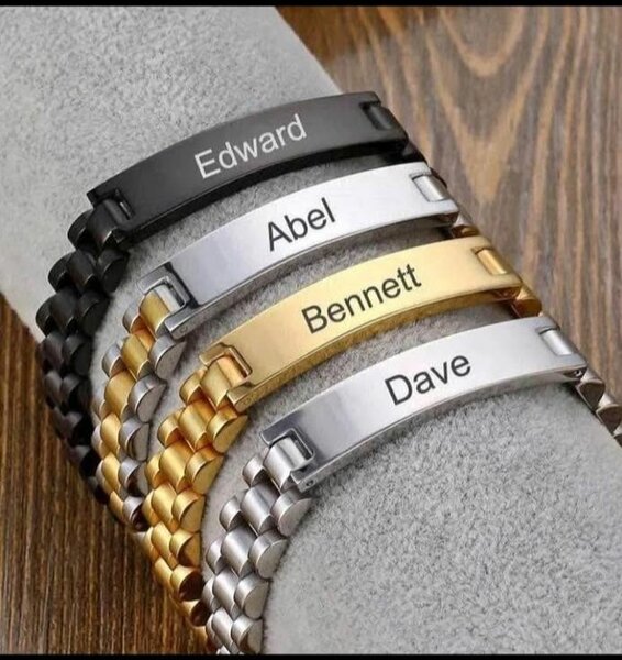 Bracelets personnalisés en acier
