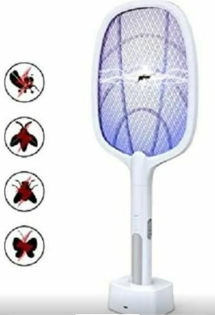 Raquette anti-insectes électrique rechargeable