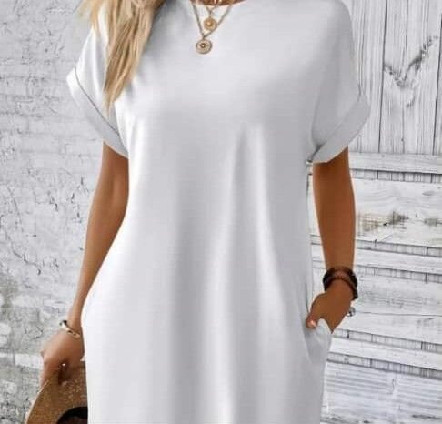 Robe décontractée en coton