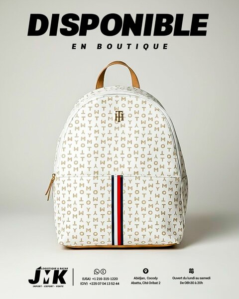 Sac à dos élégant monogramme