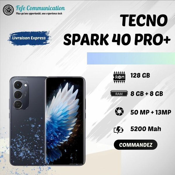Tecno Spark 40 Pro+ - 128GB