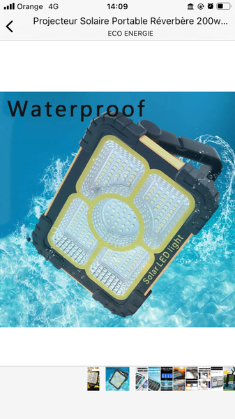 Lampe Solaire Portable Puissante