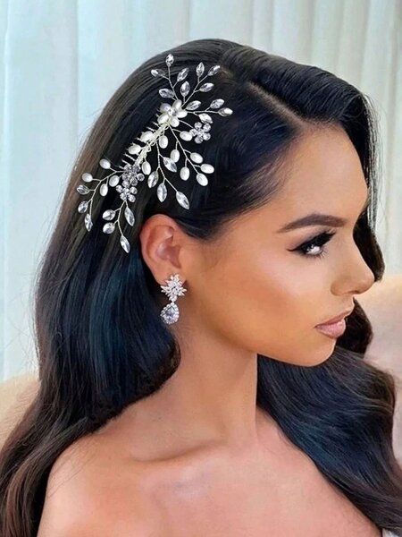 Accessoire de cheveux perlé élégant