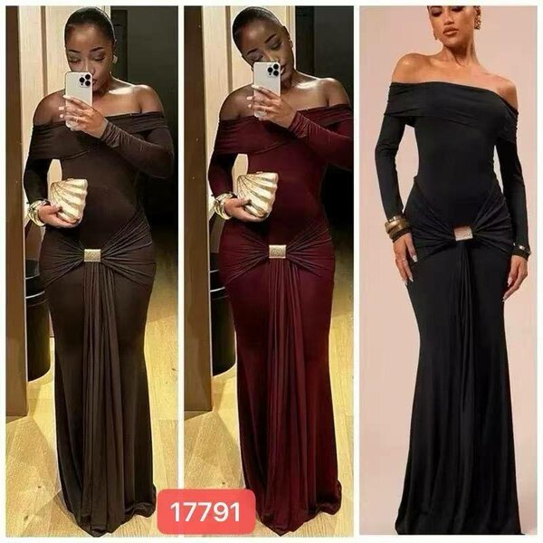 Robe Longue Épaules Dénudées