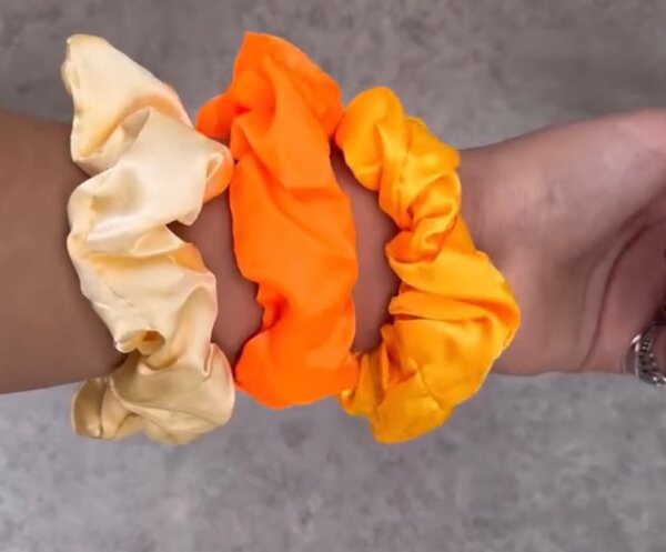 Chouchou en satin ( Lot de 5 )