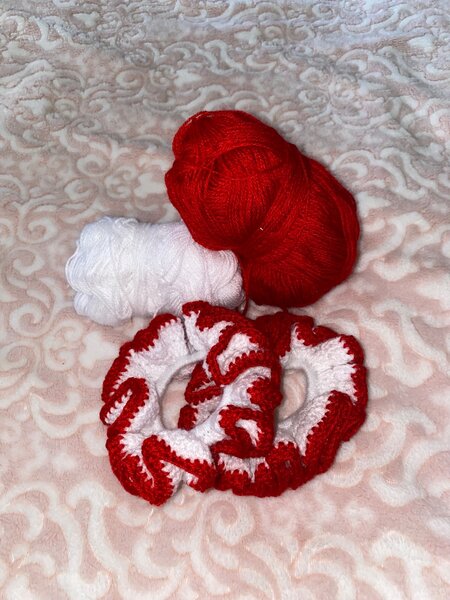 Crochet scrunchies