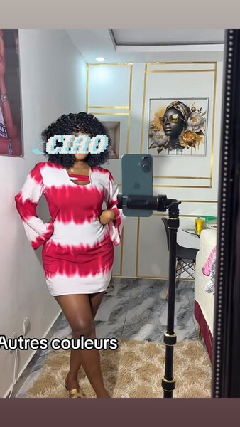 Robe Femme à Motif Tie-Dye