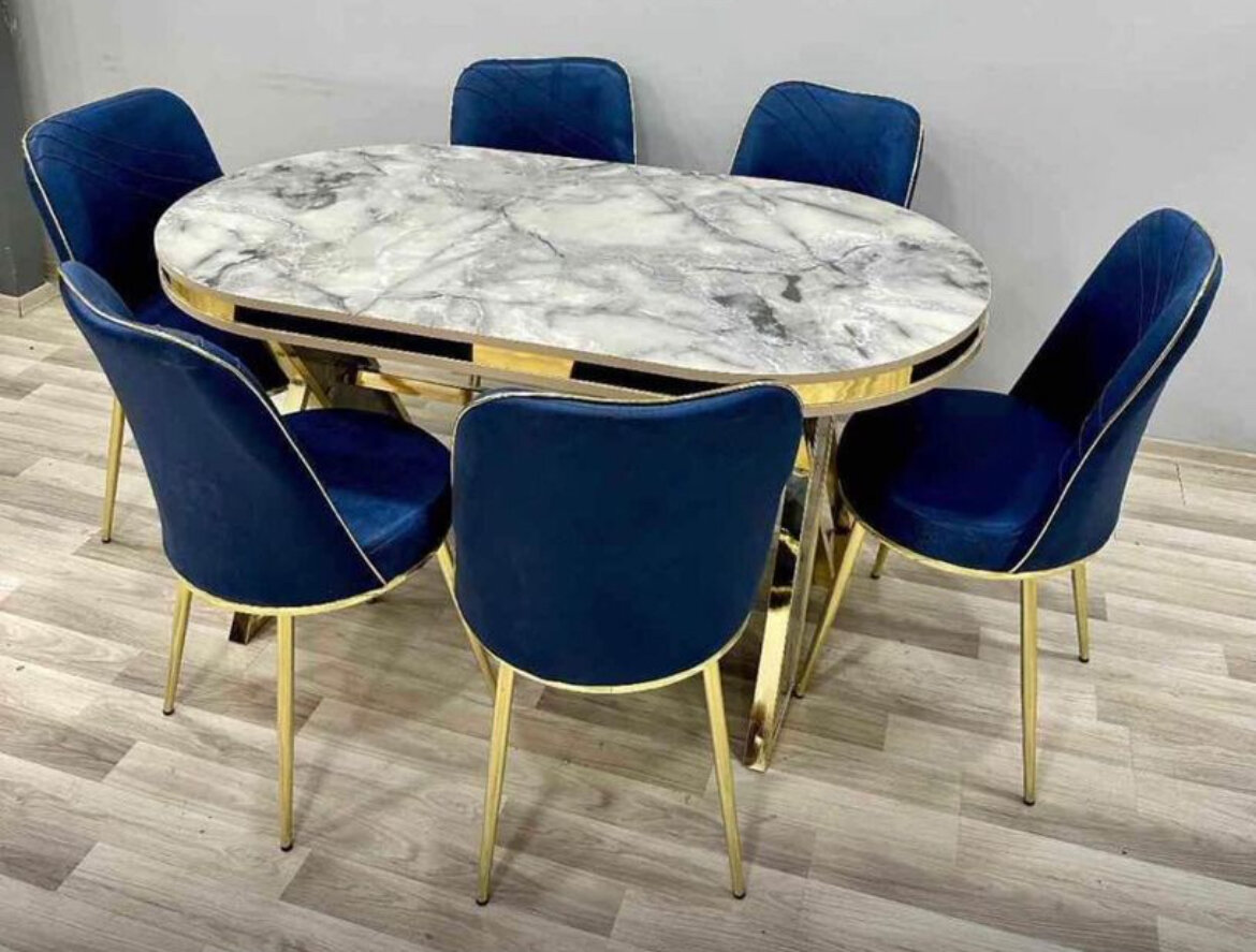 Table à manger ovale luxe