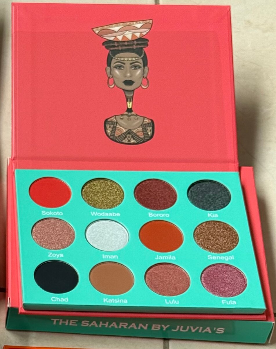 Palette de fards à paupières vibrante