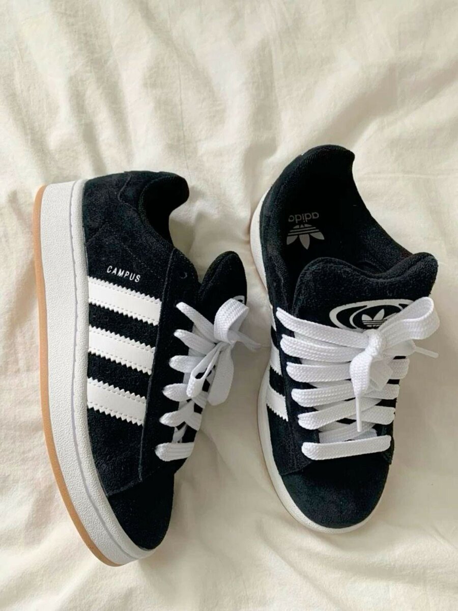 Adidas campus black and white