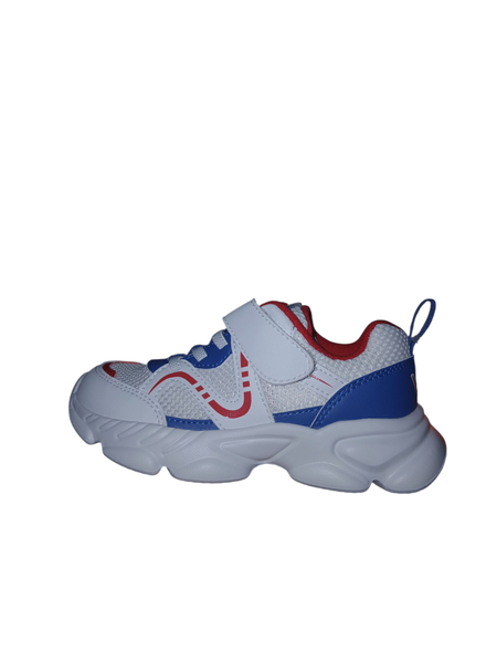 Chaussures de sport enfant blanc et bleu