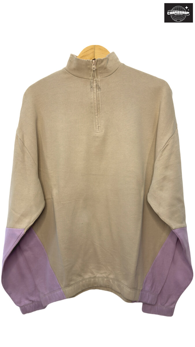 Sweat homme marron à zip