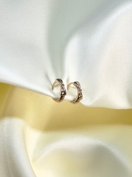 Boucles d'oreilles créoles dorées élégantes