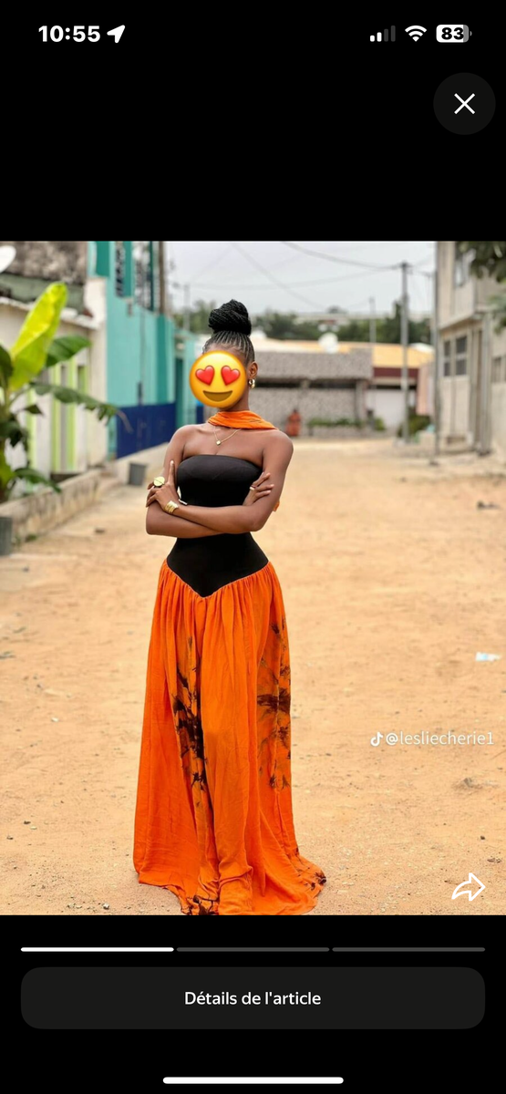 Robe longue élégante et colorée