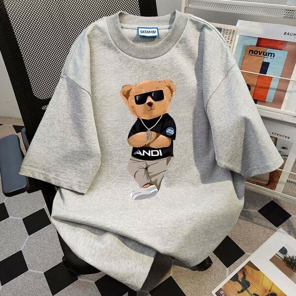 T-shirt homme imprimé ours