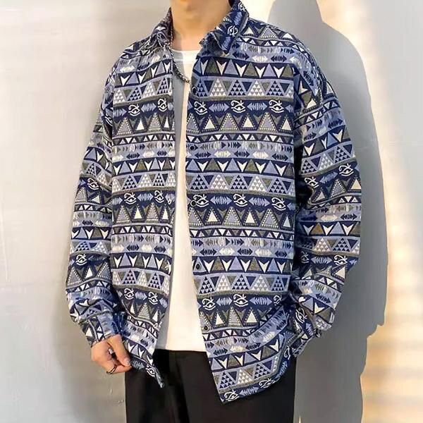 Chemise imprimée ethnique