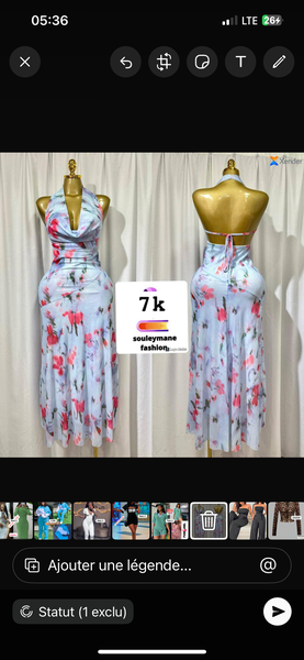 Robe Dos Nu Fleurie Été