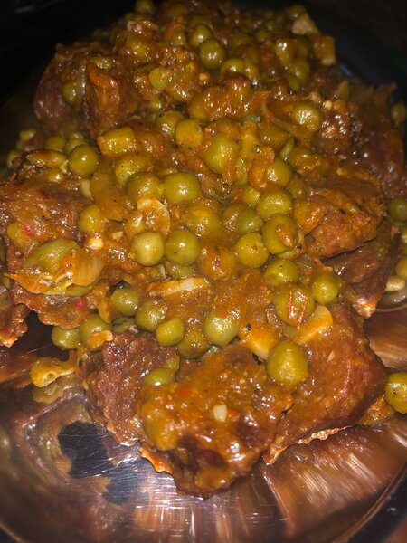 Sauté de porc aux petits pois